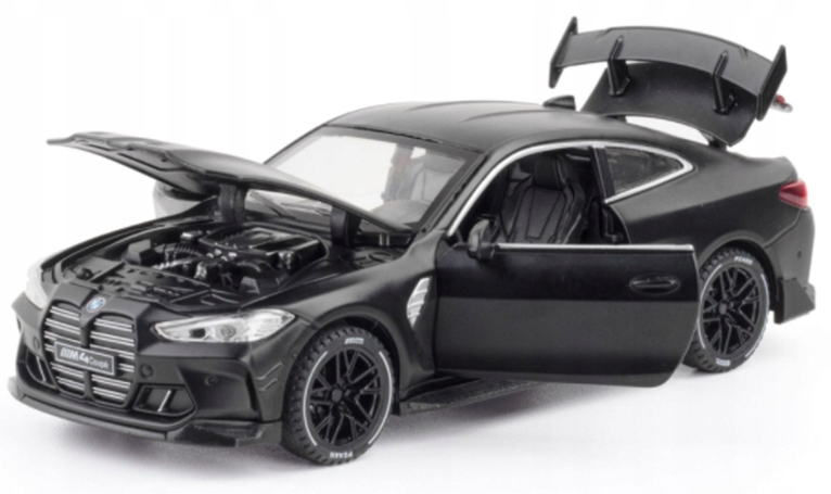 BMW M4 1:32 OTWIERANE DRZWI + ŚWIATŁA + DŹWIĘK